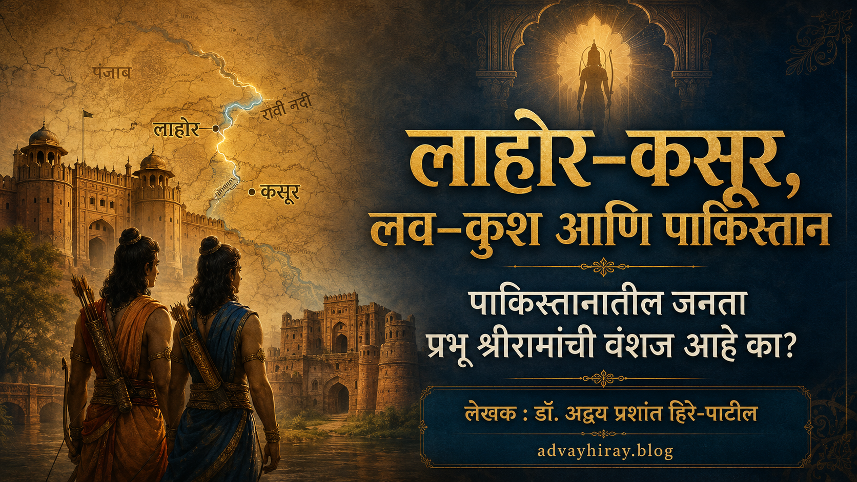 लाहोर, कसूर, लव-कुश आणि पाकिस्तान